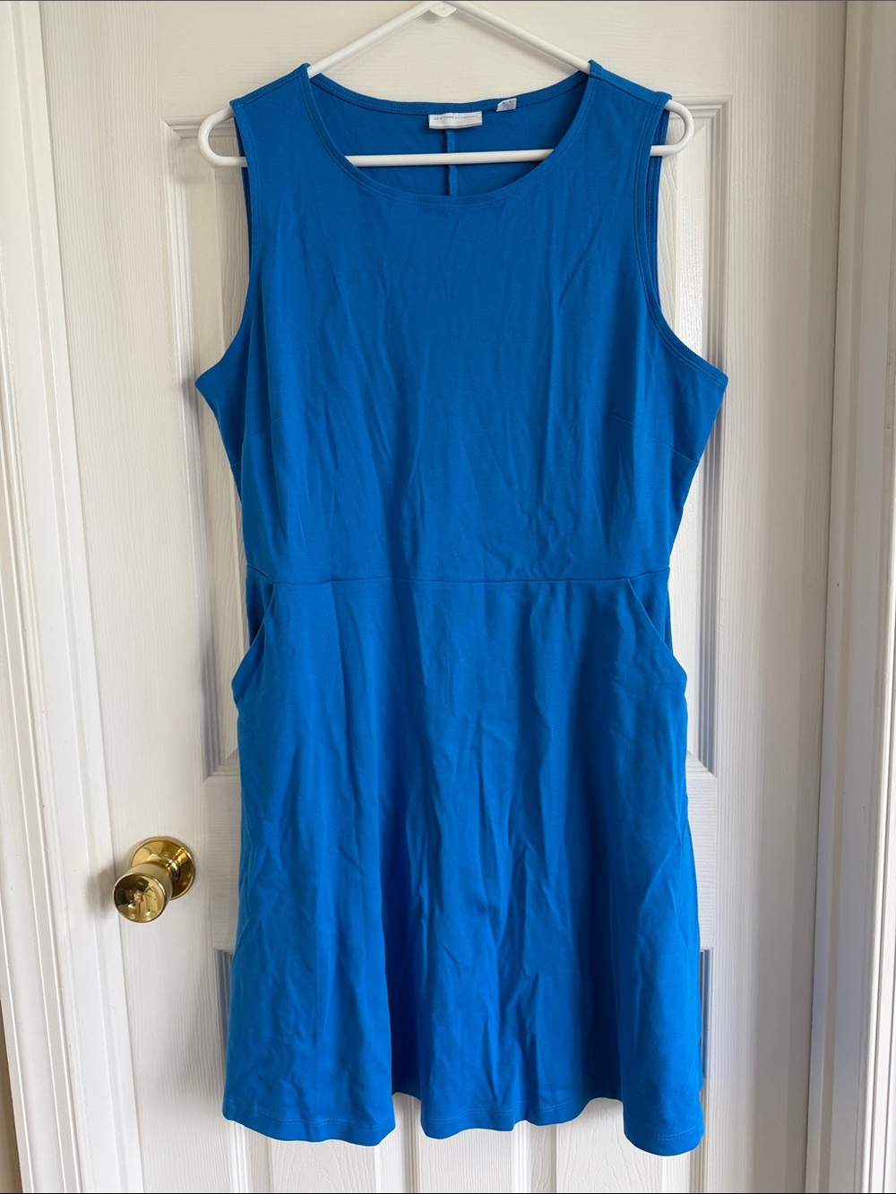 NWT New York & Company Cobalt Blue Sleeveless Fit-and-Flare Mini Dress